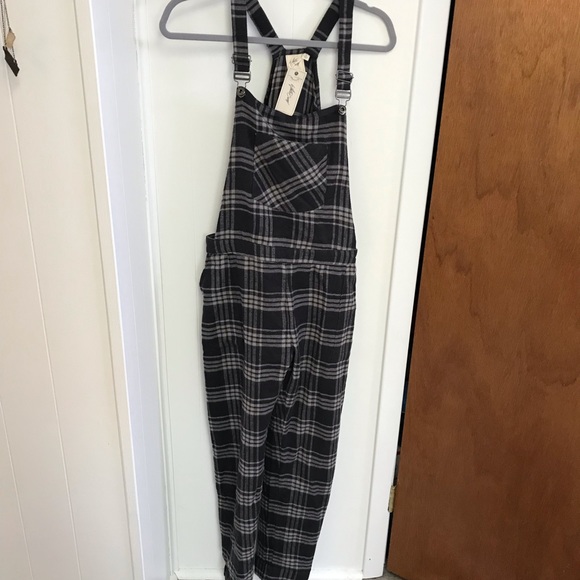 White Crow Pants - Flannel Overalls